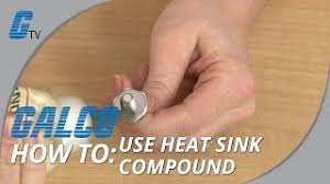how to use heat sink compound youtube