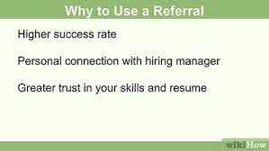 A referral is someone who recommends you for a particular job. How To Include A Referral In A Cover Letter 15 Steps