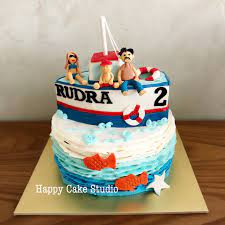 Tugboat Cake For Rudra S 2nd Happy Cake Studio See more ideas about cake, kids cake, cartoon cake.