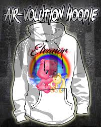 Amazon Com Personalized Airbrush Care Bear Hoodie Handmade