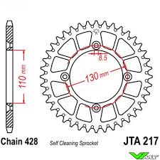 Rear Sprocket Aluminum Jt Sprockets 428 Honda Cr80 Cr85