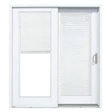 Barn door covering sliding glass door. 3 Panel Sliding Patio Door With Screen