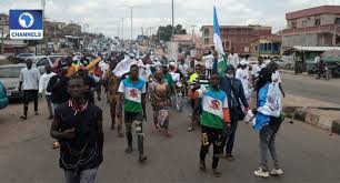 Biafrans protesting in israel today in condemnation of extraordinary rendion by rt @emekagift: Sunday Igboho Involved As Osun Youths Agitate For Yoruba Nation Channels Television