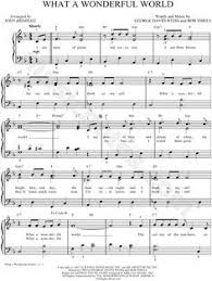 Louis Armstrong What A Wonderful World Free Mp3 Download Louis Armstrong What A Wonderful World Sheet Music In F Major Transposable Download Print Sheet Music World Music Guitar Chords For Songs