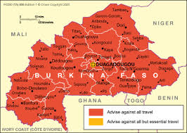 Red represents more women, blue more men than the world average of 0.81 males/females. Burkina Faso Travel Advice Gov Uk