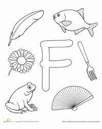 F Is For Worksheet Education Com Alphabet Preschool Preschool Letters Alphabet Coloring Pages