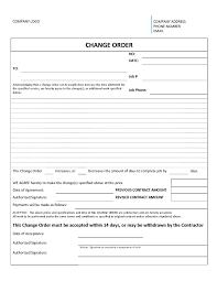 Change Order Template 10 Order Form Template Order Form Template Free Project Management Templates