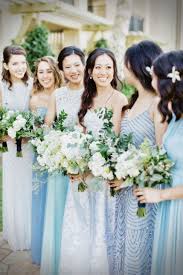 Bridesmaids Info Brides Who Love Luxury And Fashion Might Select To Sprinkl Light Blue Bridesmaid Dresses Blue Bridesmaids Mismatched Bridesmaid Dresses Blue