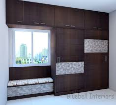 Full Wall Wardrobe Loft Storage Double Shutter Sliding Wardrobe Settee In Front Of W Wardrobe Interior Design Bedroom Closet Design Bedroom Furniture Design