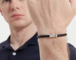 Personalized 925 Sterling Silver Bead Charm: Engraved Jewelry Making (10mm) 