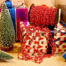 Factory direct craft is a family owned and operated business, specializing in a wide selection of craft supplies adorn your little trees, wreaths, garlands, and more with this mini beaded christmas tree garland. Red Pangda 49 Feet Christmas Tree Beads Garland Strands Chain For Christmas Wreath Decoration Table Centerpiece Seasonal Decor Home Kitchen Rapidinfrastruktur Com