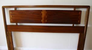 The scandia line by lane features sculpted wood pulls that have a louvered effect and have bookmatched walnut veneers across all the drawer fronts. Mid Century Modern Lane Acclaim Headboard Picked Vintage