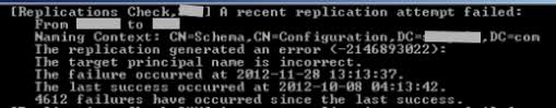 The Target Principal Name Is Incorrect Dc Stops Replicating Pt 3 Solved Enterprise It