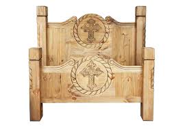 Queen Texas Cross Rope Bed Fraley S Furniture Gallery Think neutral colors, wood, white furniture and rustic details that women chooses clothes bed.