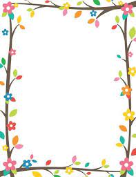Print your own lined paper using a pdf or word template. Floral Printable Border Clip Art Borders Page Borders