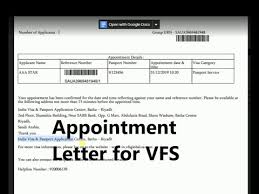 How To Book Vfs Global Appointment Letter For Passport Youtube