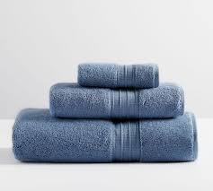 Blue and white ceramic chinoiserie bath canister. Bathroom Accessories Pottery Barn Hydrocotton Quick Drying Bath Towel Gray Mist New Towels Washcloths