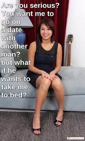 Sexy Memes Hotwife Caption №338741: Mature Asian wife is unsure about  dating other man