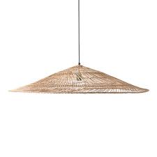 Check out our wicker hanging lamp selection for the very best in unique or custom, handmade pieces from our lighting shops. Hkliving Wicker Hanging Lamp Triangle Xl Natural Living And Co