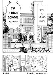 Takemichi finally confronts his past as he meets an important figure in the tokyo manji gang. Tokyo Revengers Chapter 207 English Scans
