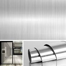 stainless steel silver contact paper