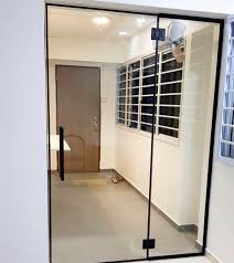 Maybe you would like to learn more about one of these? Black Frame Glass Door Home Services Renovations On Carousell