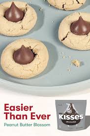 Peanut Butter Blossoms Recipe Hershey S Kitchens Recipe Christmas Food Desserts Classic Cookies Recipes Cookies Recipes Christmas
