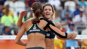 Scrubbed match silences olympic beach venue. Laura Ludwig And Kira Walkenhorst Of Germany Will Play For The Gold Medal Flovolleyball