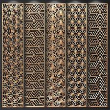 Decorative Partitions Patterns 3d Model Turbosquid 1351923 In 2020 Jaali Design Decorative Panels Door Glass Design