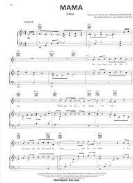Mama Sheet Music Il Divo Piano Sheets Piano Sheet Sheet Music Piano Sheet Music Free