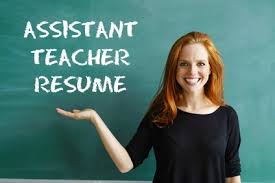 assistant teacher resume