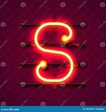 霓虹字体字母S，艺术设计牌向量例证. 插画包括有独自一个, 符号, 闪亮指示, 娱乐场, 发光, 霓虹灯- 148270436