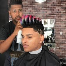 Brazilian barber creates colorful quiffs and pompadours that can’t be  flattened