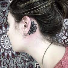 Skin Deep Tales Black Stabbath Did This Cover Up This Afternoon Tattoos Behind The Ear Tattoo Ear Tattoo Ideas