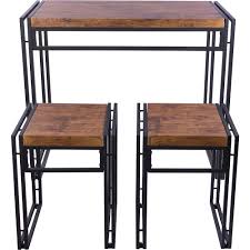 Our dining table and chair sets also give you comfort and durability in a big choice of styles. Urb Space Urban Small Dining Table Set Black With Brown 82008037 Best Buy