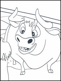 Ferdinand the big bull with a huge heart who is often mistaken for his huge beastly look. Happy Ferdinand Coloring Page Free Printable Coloring Pages For Kids