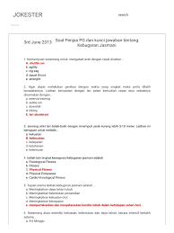 Maybe you would like to learn more about one of these? Contoh Soal Essay Materi Kebugaran Jasmani Jawabanku Id