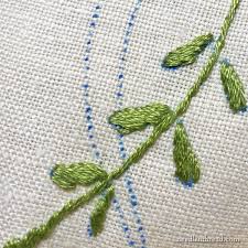 I have collected those images which are very. Vintage Stamped Linen Tablecloth The Quandary Of Salvaging Needlenthread Com