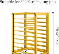 Amazon.com: LXHELIVERY Bakery Baking Pan Cart Bun Pan Sheet ...