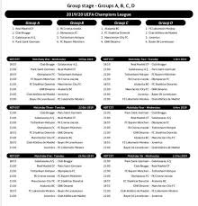 Cada quarteto foi formada por uma equipe de. Asi Queda El Calendario De La Fase De Grupos De La Champions
