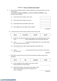 Nama baik agama islam akan tercemar dan umat islam dipandang serong. Pendidikan Islam Ting 2 Worksheet