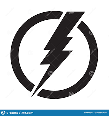 Lightning Bolt In Circle Electricity Power Vector Icon Stock Vector Illustration Of Logo Fast 144923813