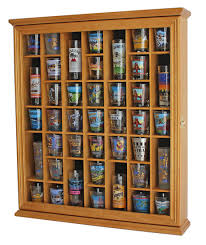 The ability to lock the case will building the box. 41 Shot Glass Shotglass Shooter Display Case Wall Shadow Box Holder Cabinet