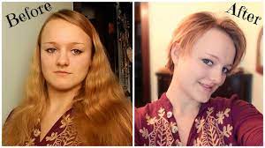 Hold your hair out at an angle to create a smooth transition from 1 layer to the next. How I Cut My Own Hair Short For The First Time Youtube