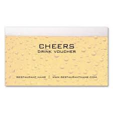 Beer Drink Voucher And Coupon Cards Zazzle Com Drinking Beer Restaurant Names Drinks