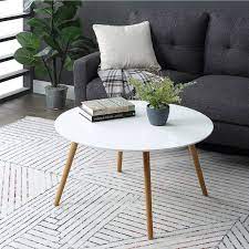 Carson Carrington Tallinn Round Coffee Table White Coffee Table Round Coffee Table Round Wood Coffee Table