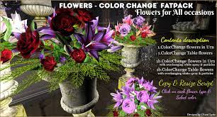 Second Life Marketplace Flowers All Occasions Color Change Fatpack Copy Rezme