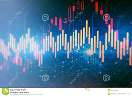 Abstract Forex Chart Wallpaper Stock Illustration