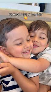 I hope this magical bond always stays this strong. , 🩵🩵 They share so  much love, laughter and happiness. 🥰 🥰, #Twins #brothers #siblings  #twinmomlife