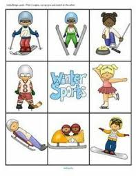 Winter Sports Cards Winter Sports Crafts Winter Olympic Games Winter Sports Preschool
